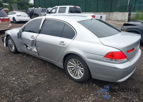 2005 BMW 745Li из США, поврежденный, VIN WBAGN63505DS59594
